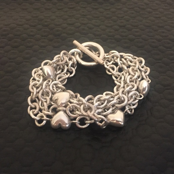 Tiffany & Co. Jewelry - Tiffany & Co. 5 Strand Puff Heart Toggle Bracelet